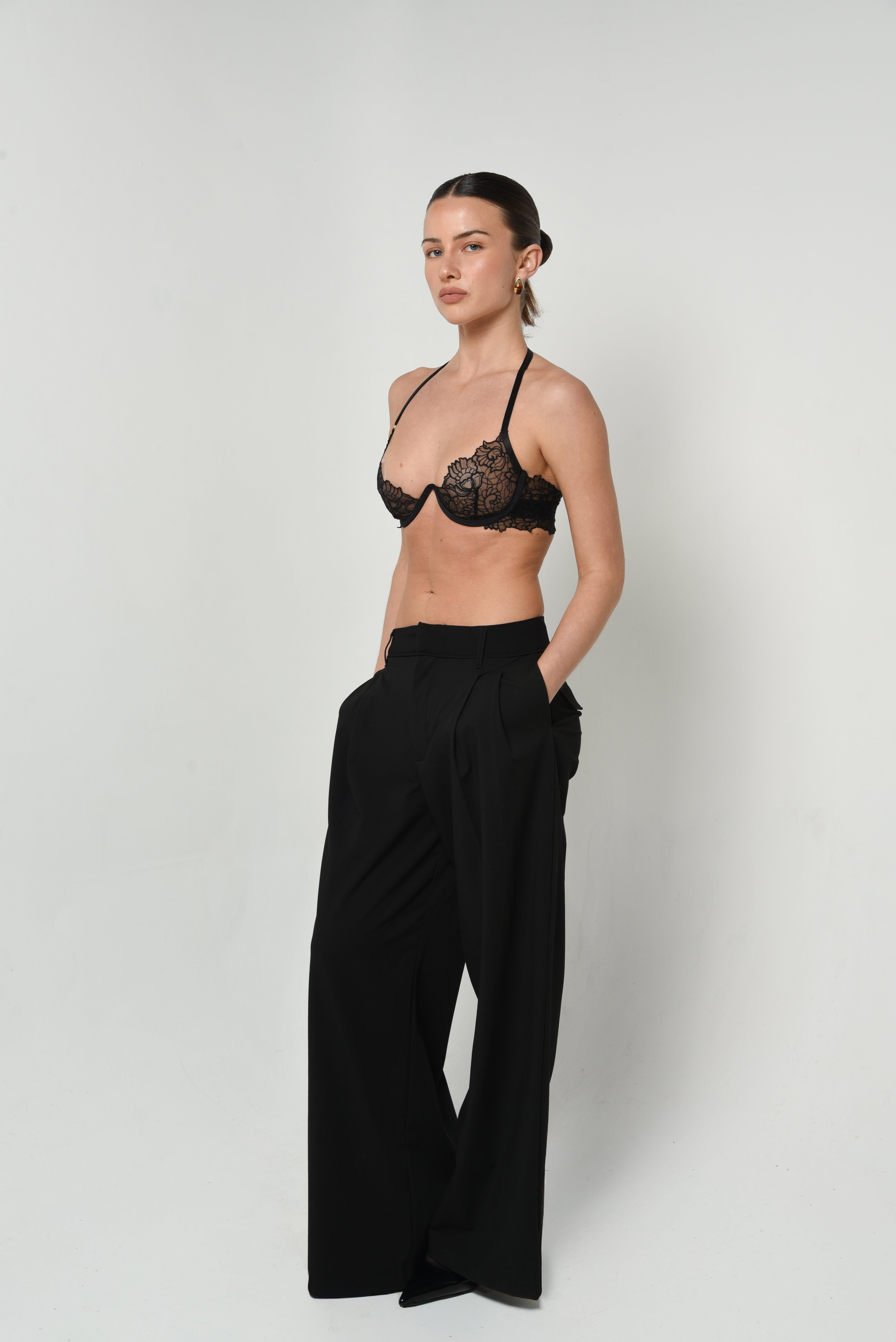 Lace Halter Neck Bralet