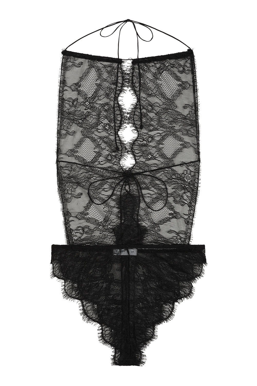 Lace Halter Neck Bodysuit